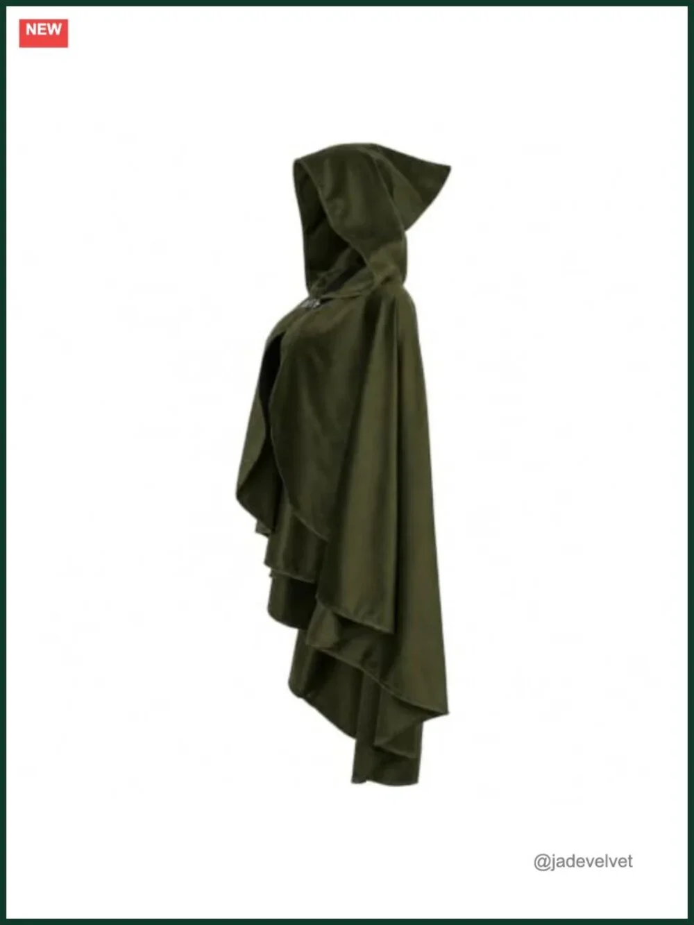 Medieval Cloak Cape Costume for Halloween Renaissance Faire, One Size